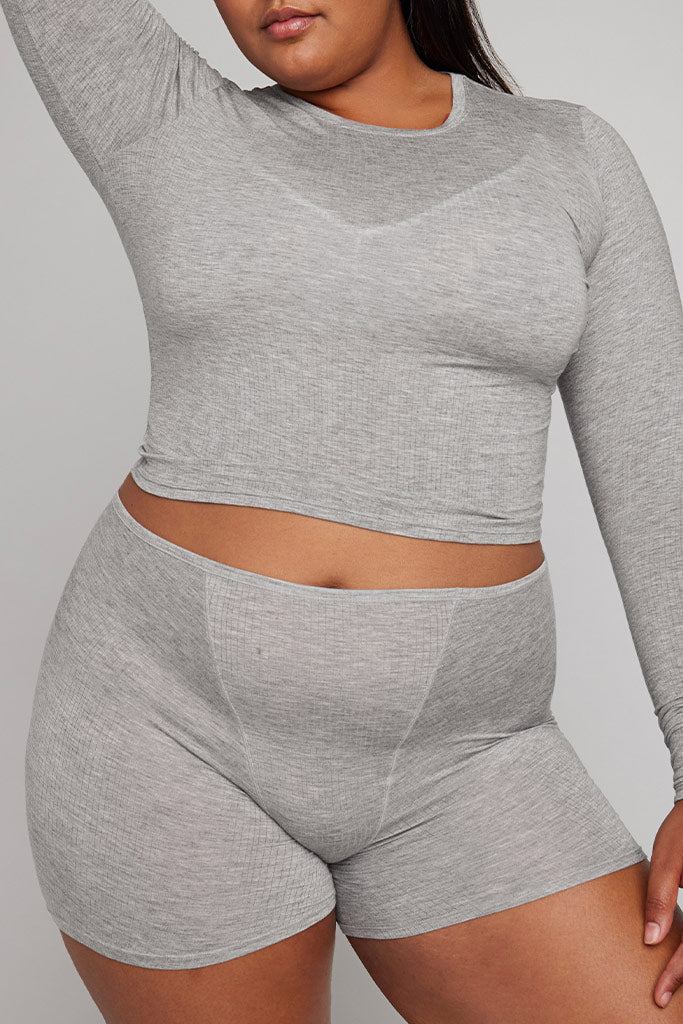 Whipped Boxer in Heather Grey