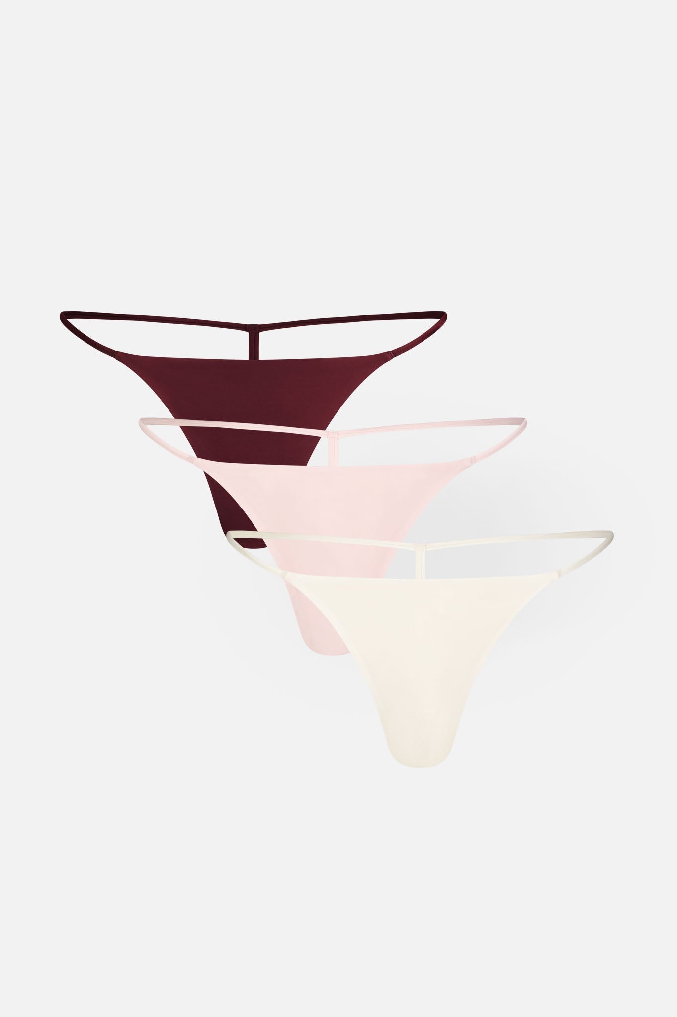 Glacé String Thong in Rouge (Pack)