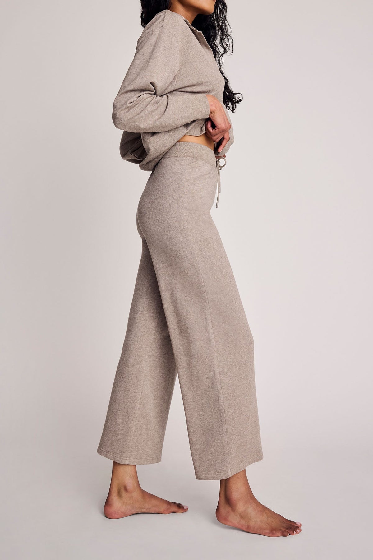 Club Crop Pant in Mink