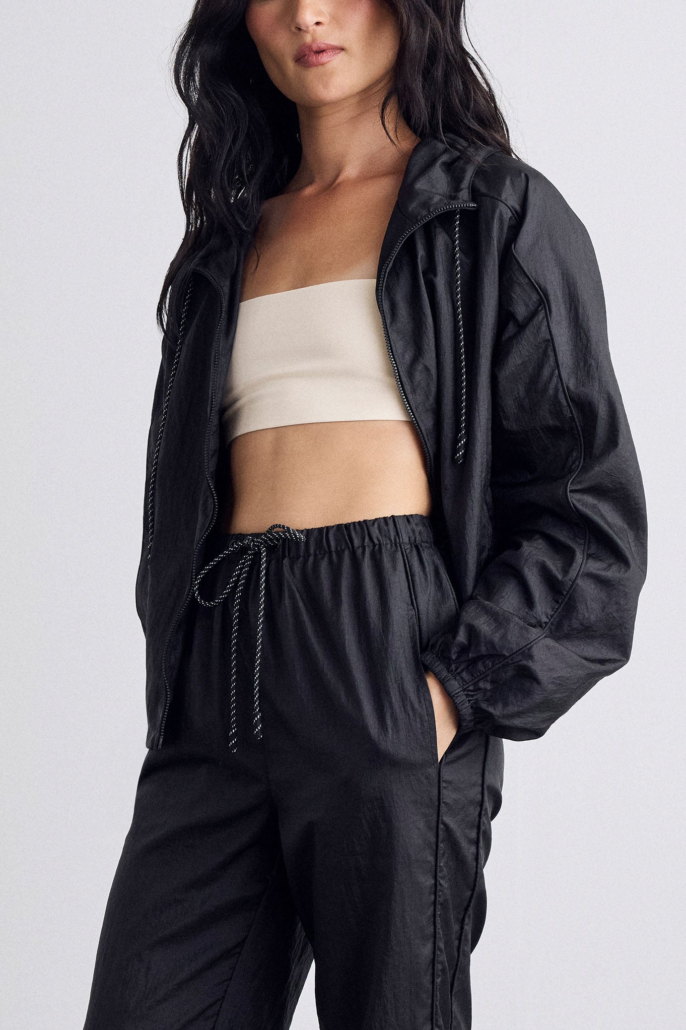 Parachute Jacket in Black