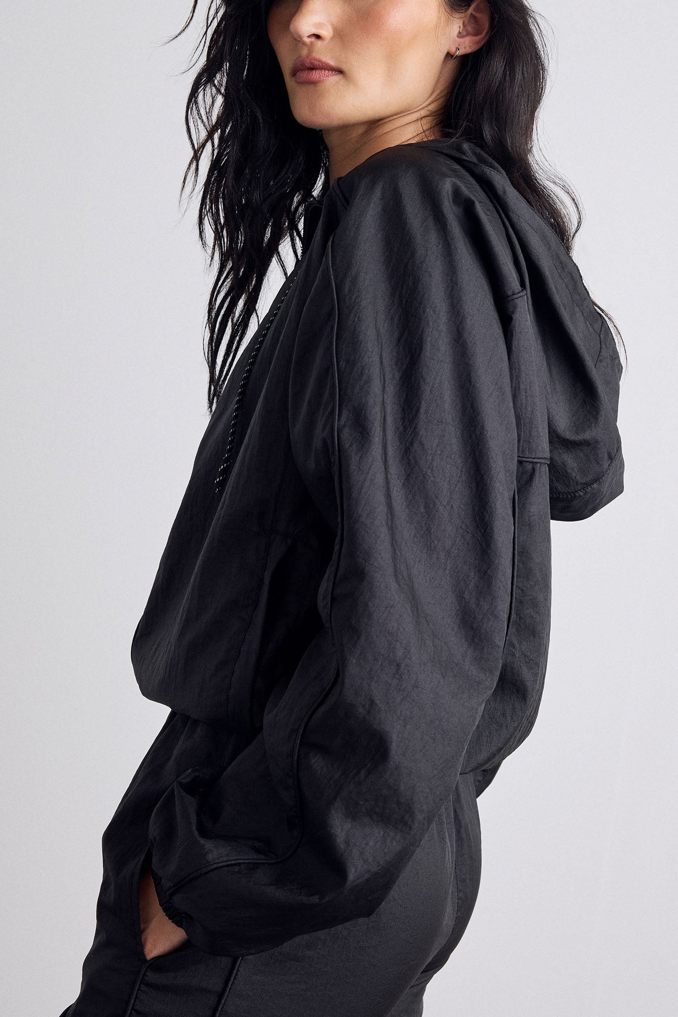 Parachute Jacket in Black