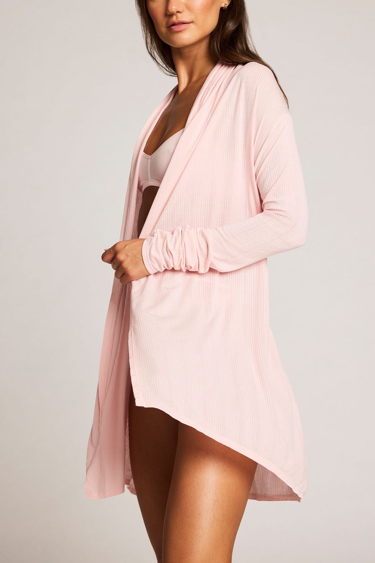 Whipped Mini Robe in Shell