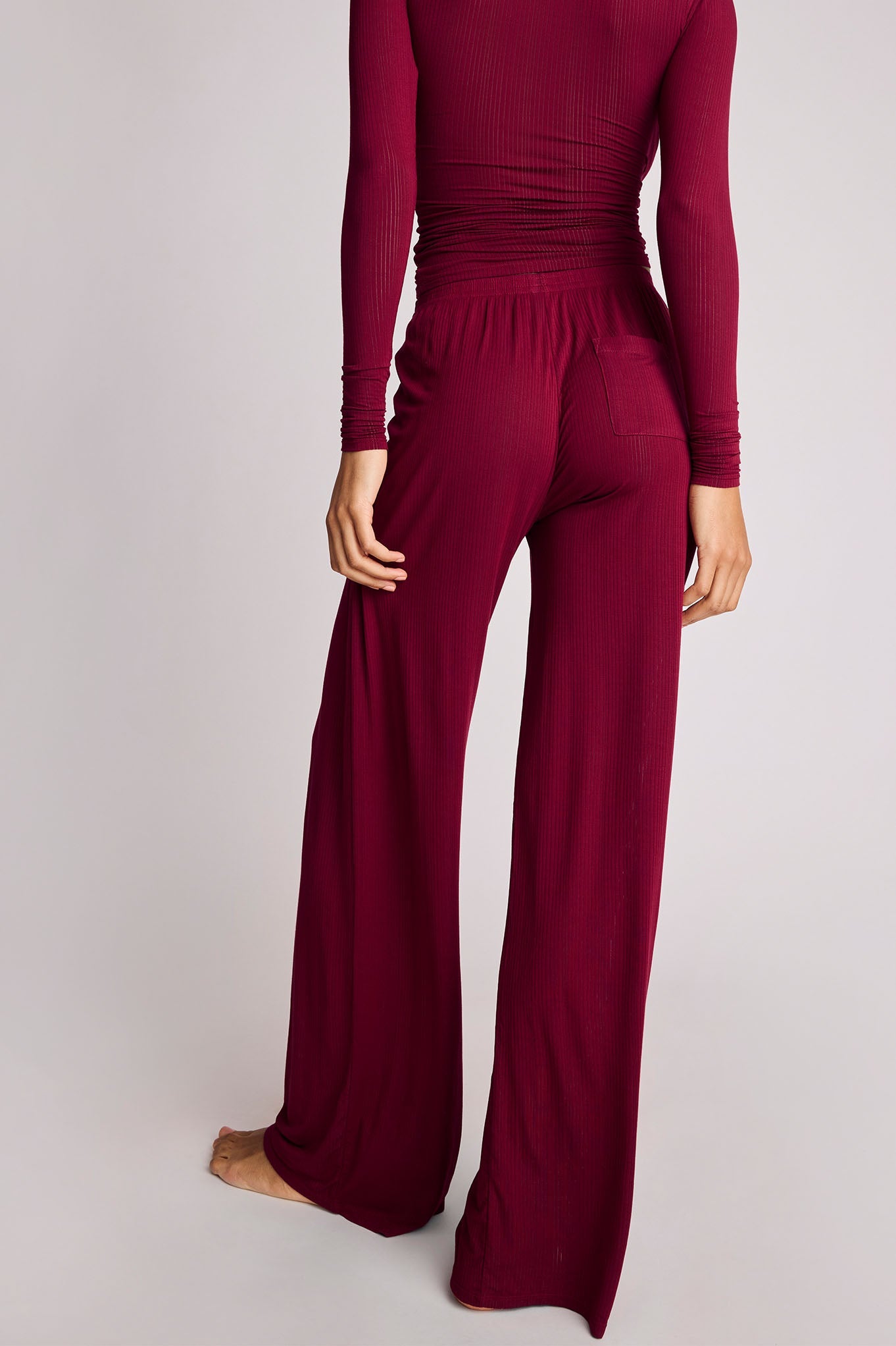 Whipped Track Pant in Cassis