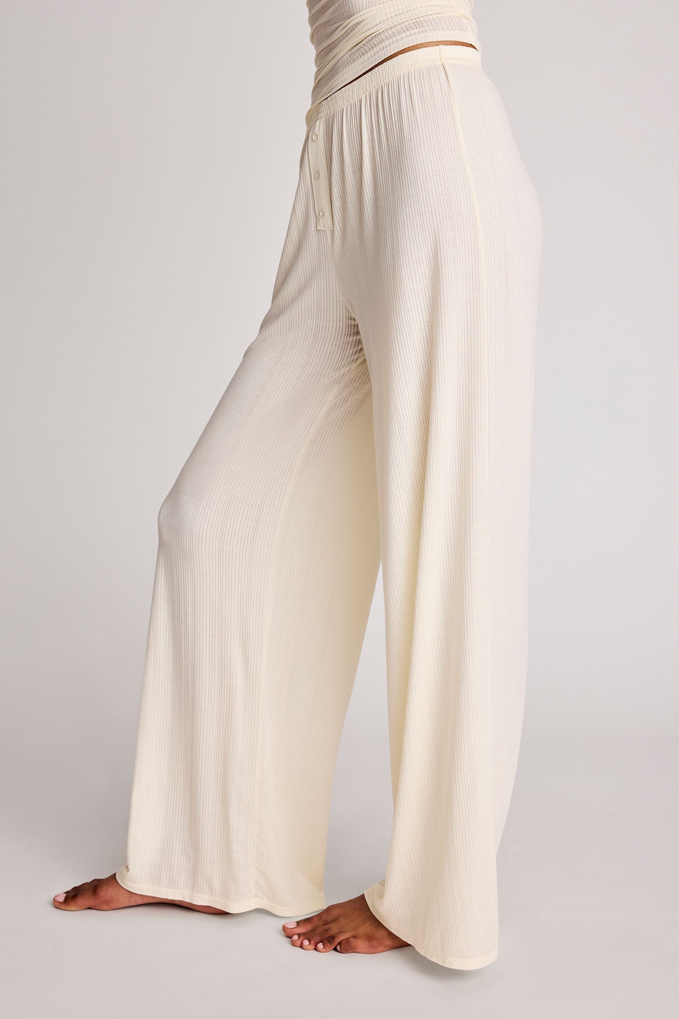 Whipped Track Pant in Cream