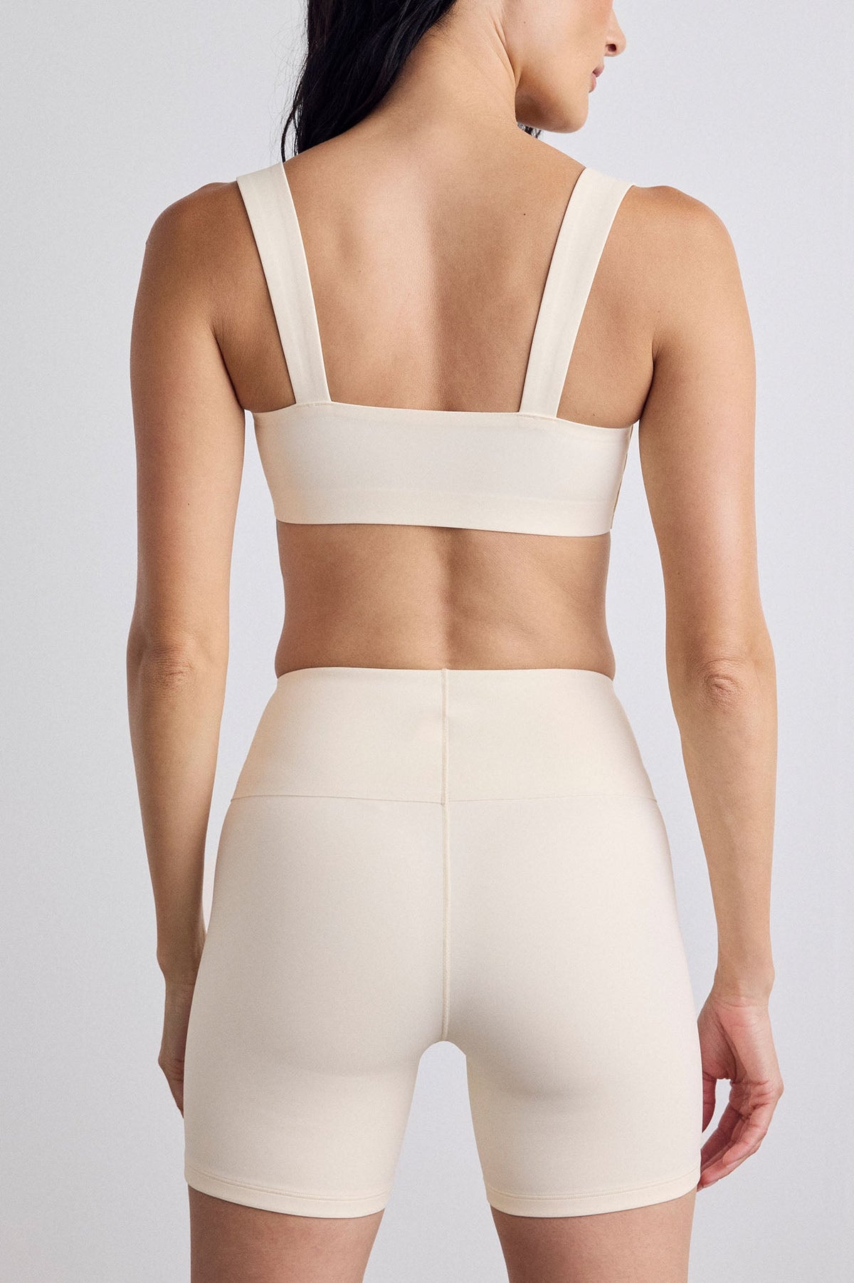 Base Sport Bike Short in Cream