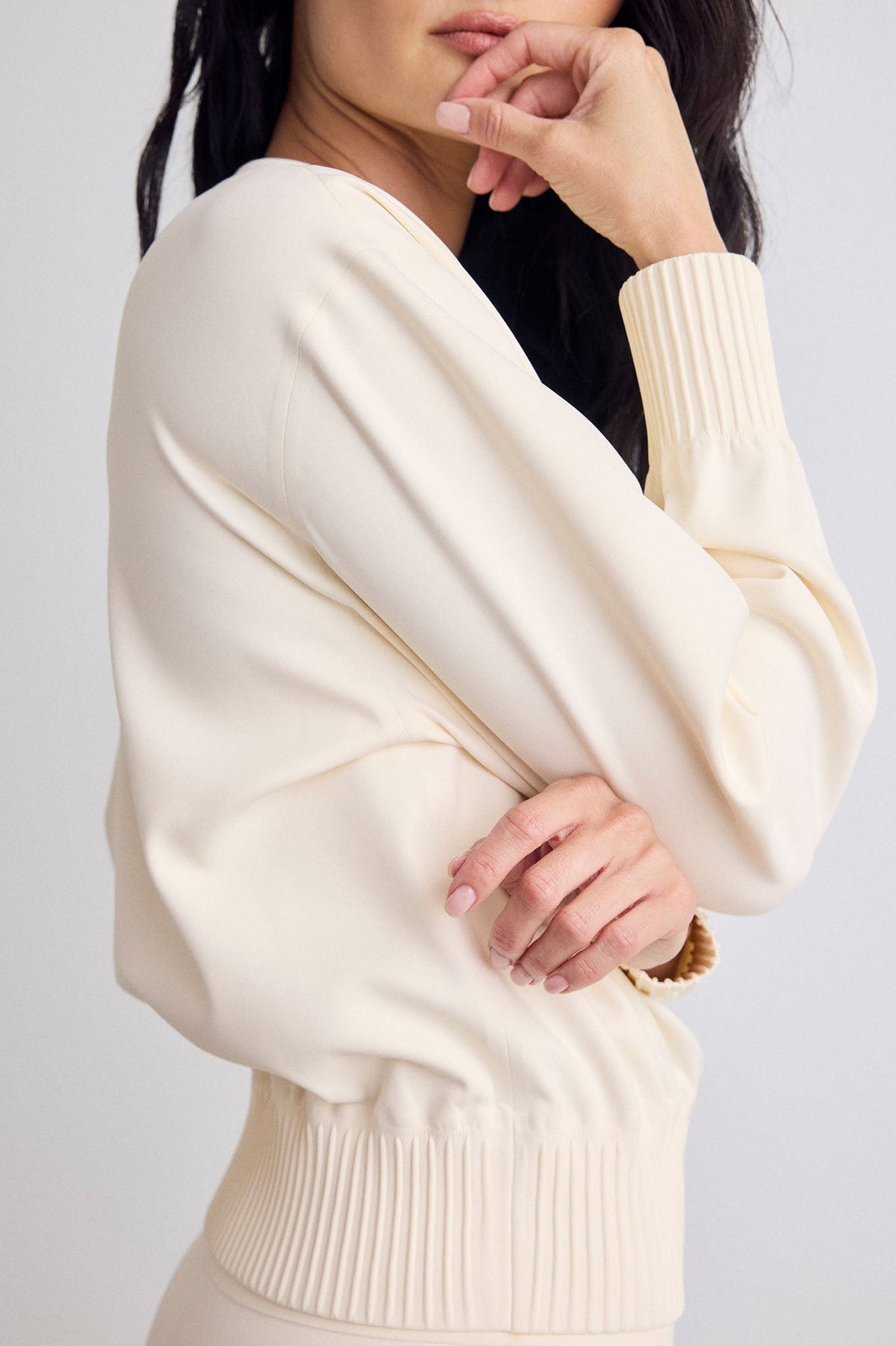 Base Sport Bomber in Cream