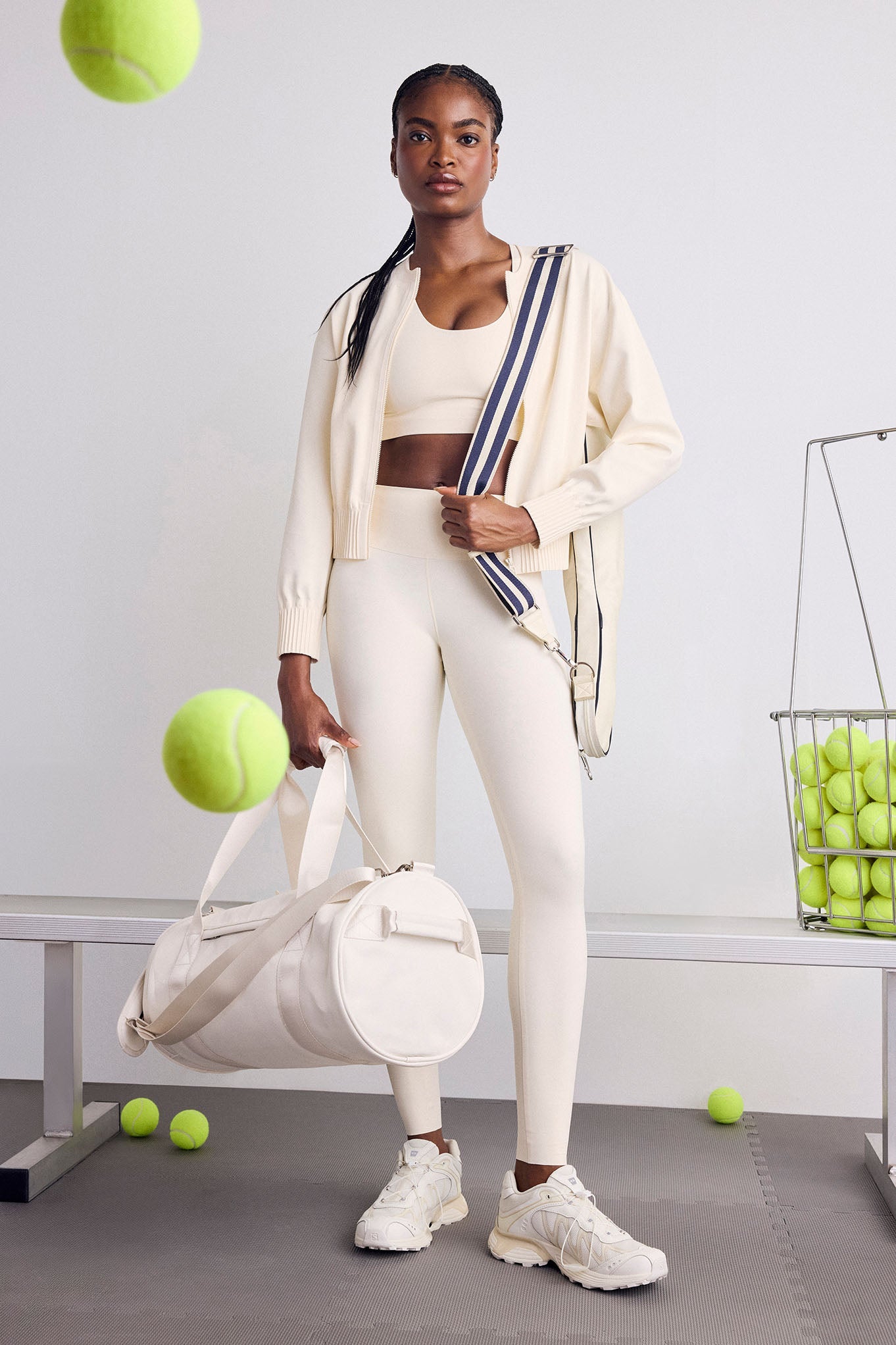 Base Sport Bomber in Cream