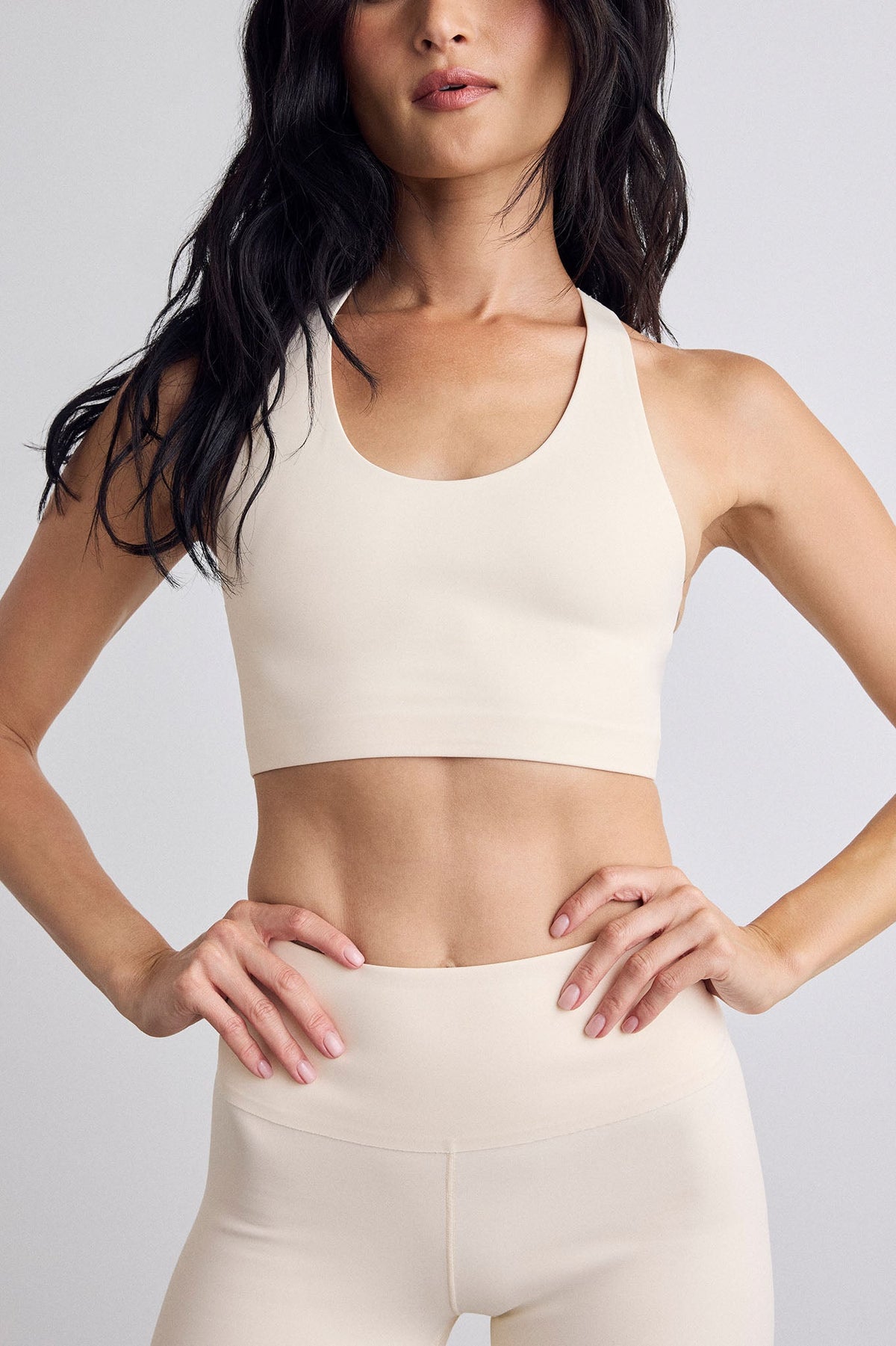Base Sport Racerback Top in Cream