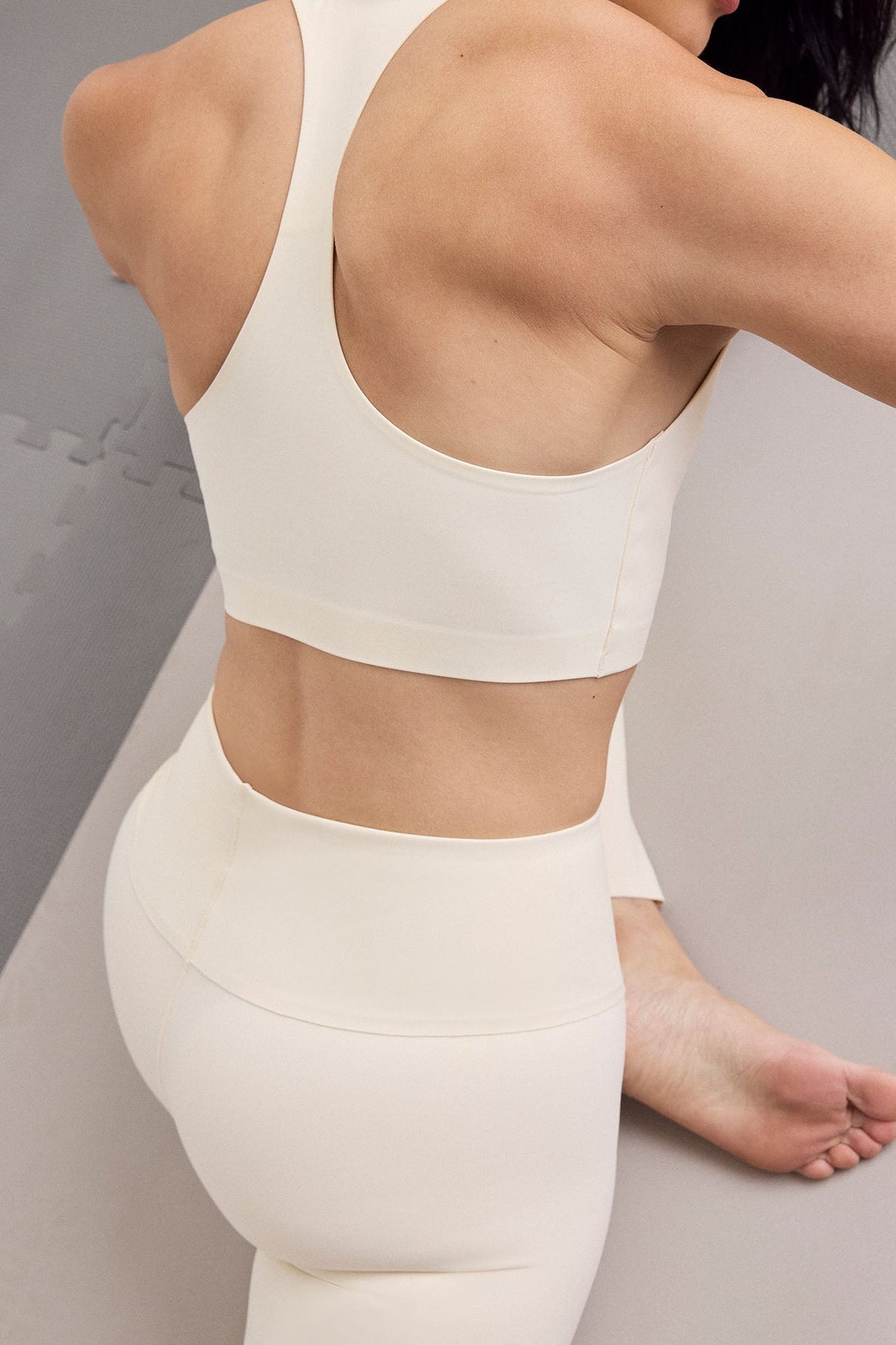 Base Sport Racerback Top in Cream