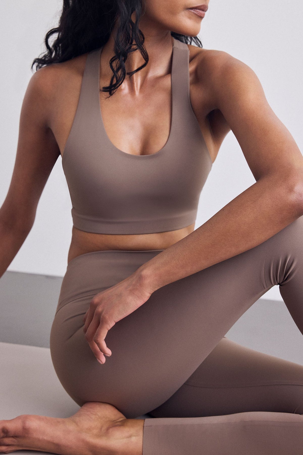 Base Sport Racerback Top in Mink