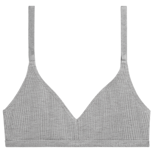 Whipped Non-Wire Bra in Heather Grey